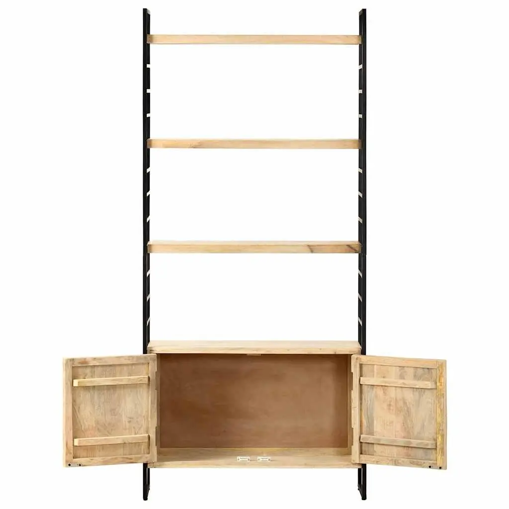 4-Tier Bookcase in Solid Mango Wood