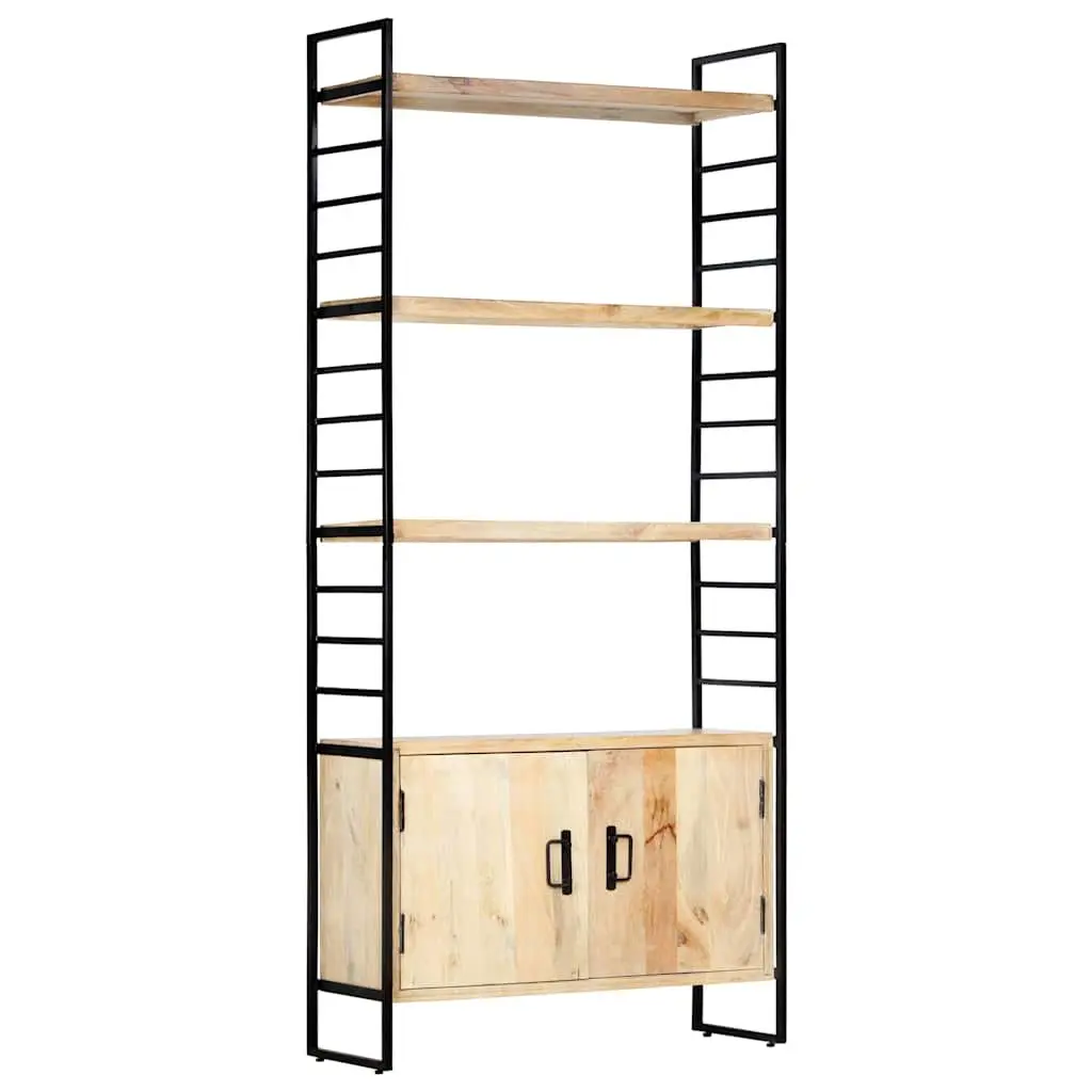 4-Tier Bookcase in Solid Mango Wood