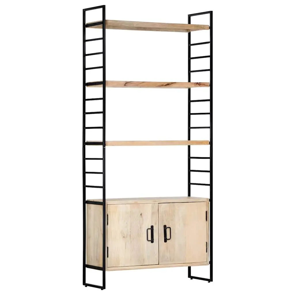 4-Tier Bookcase in Solid Mango Wood