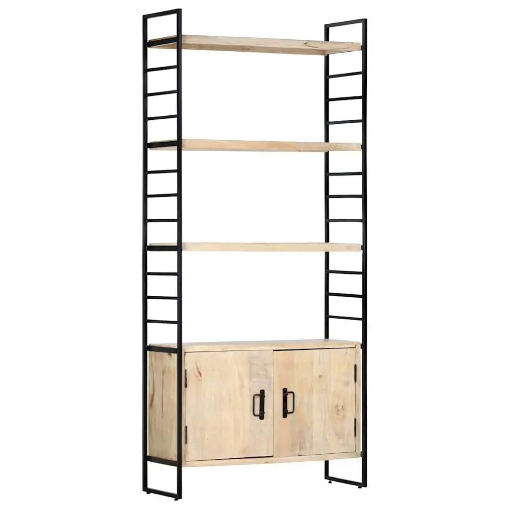 4-Tier Bookcase in Solid Mango Wood