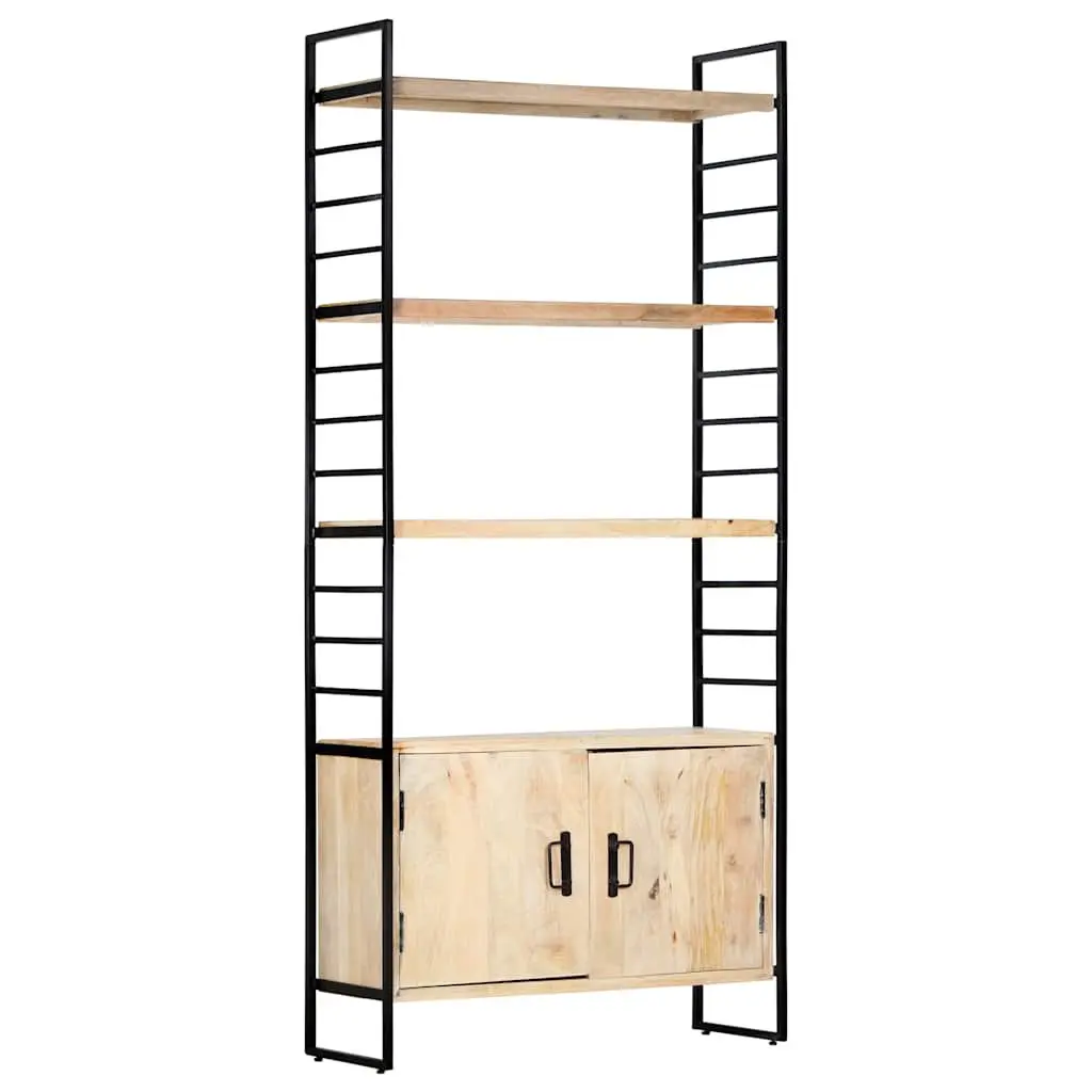 4-Tier Bookcase in Solid Mango Wood