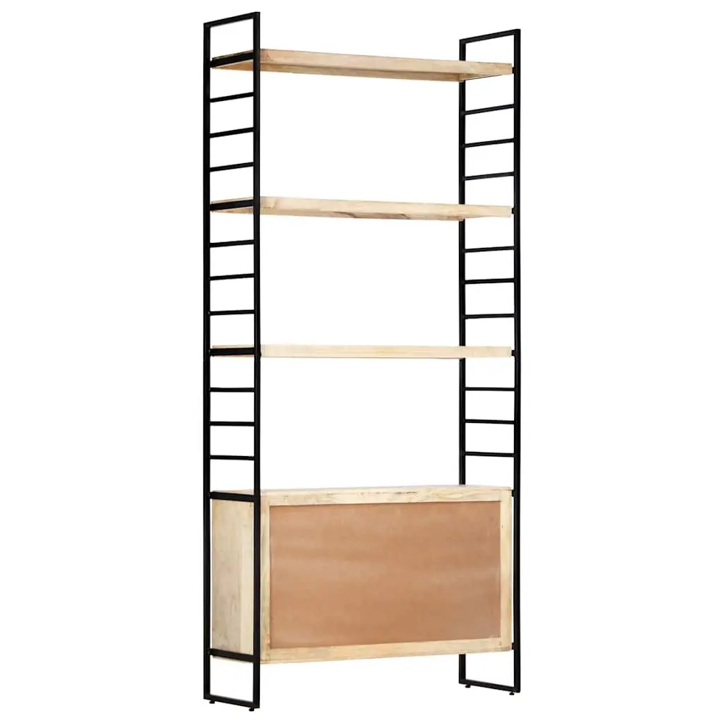 4-Tier Bookcase in Solid Mango Wood