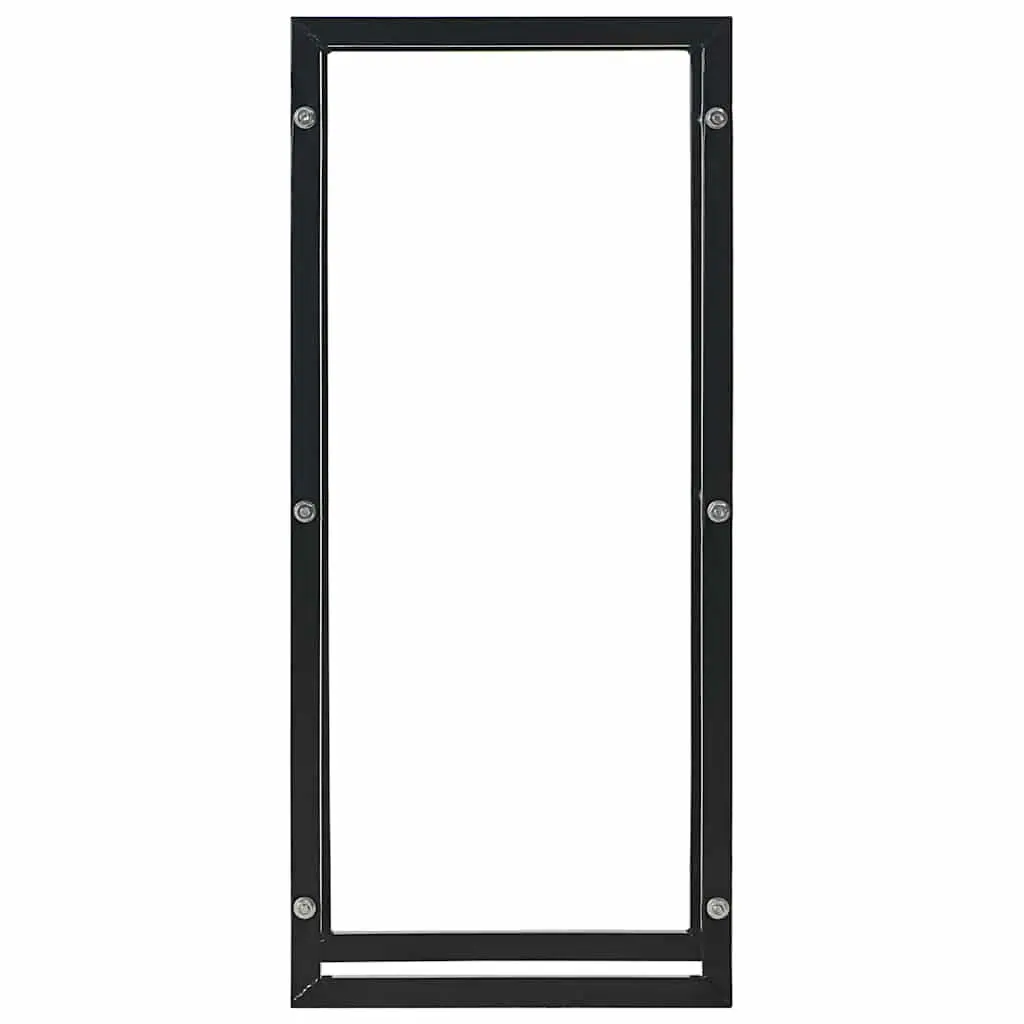 Firewood Rack Steel 44x20x100cm Black