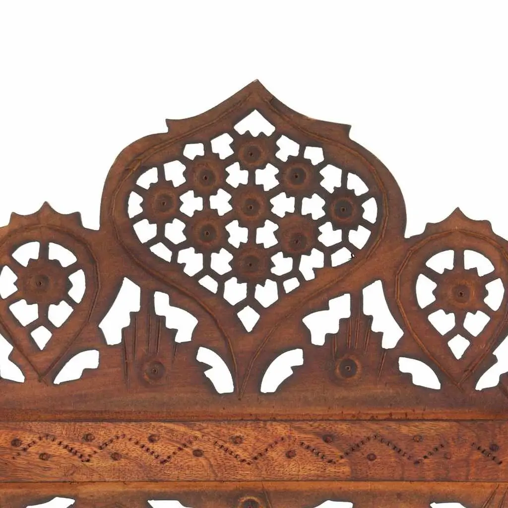 Hand Carved Wooden Room Divider Screen