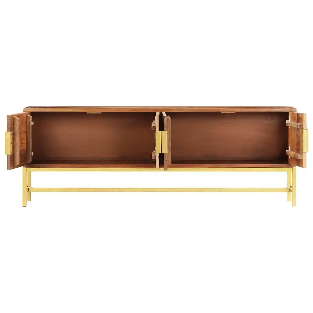 TV Cabinet Solid Acacia Wood 140x30x50 cm Brown