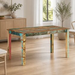 Solid Reclaimed Wood Dining Table for Kitchen or Dining Room