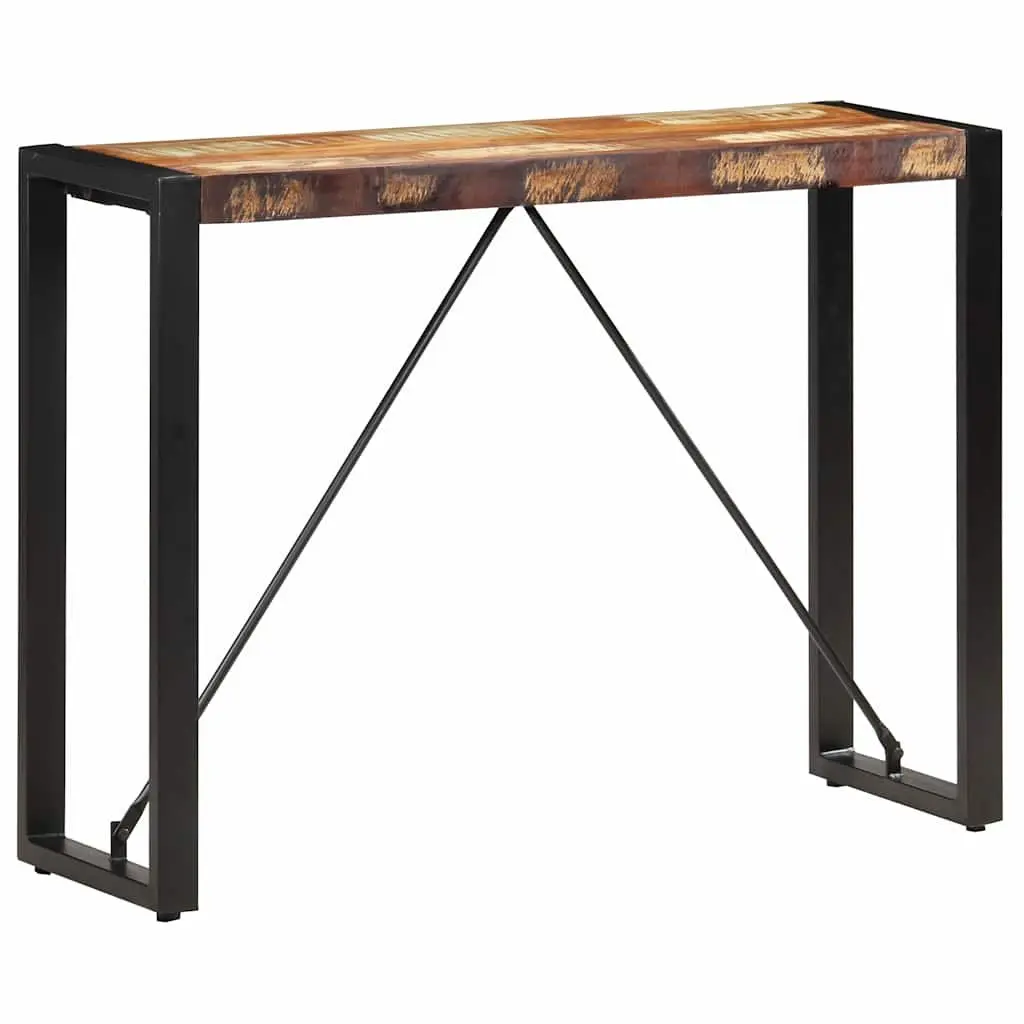 Solid Reclaimed Wood Console Table 110x35x76cm