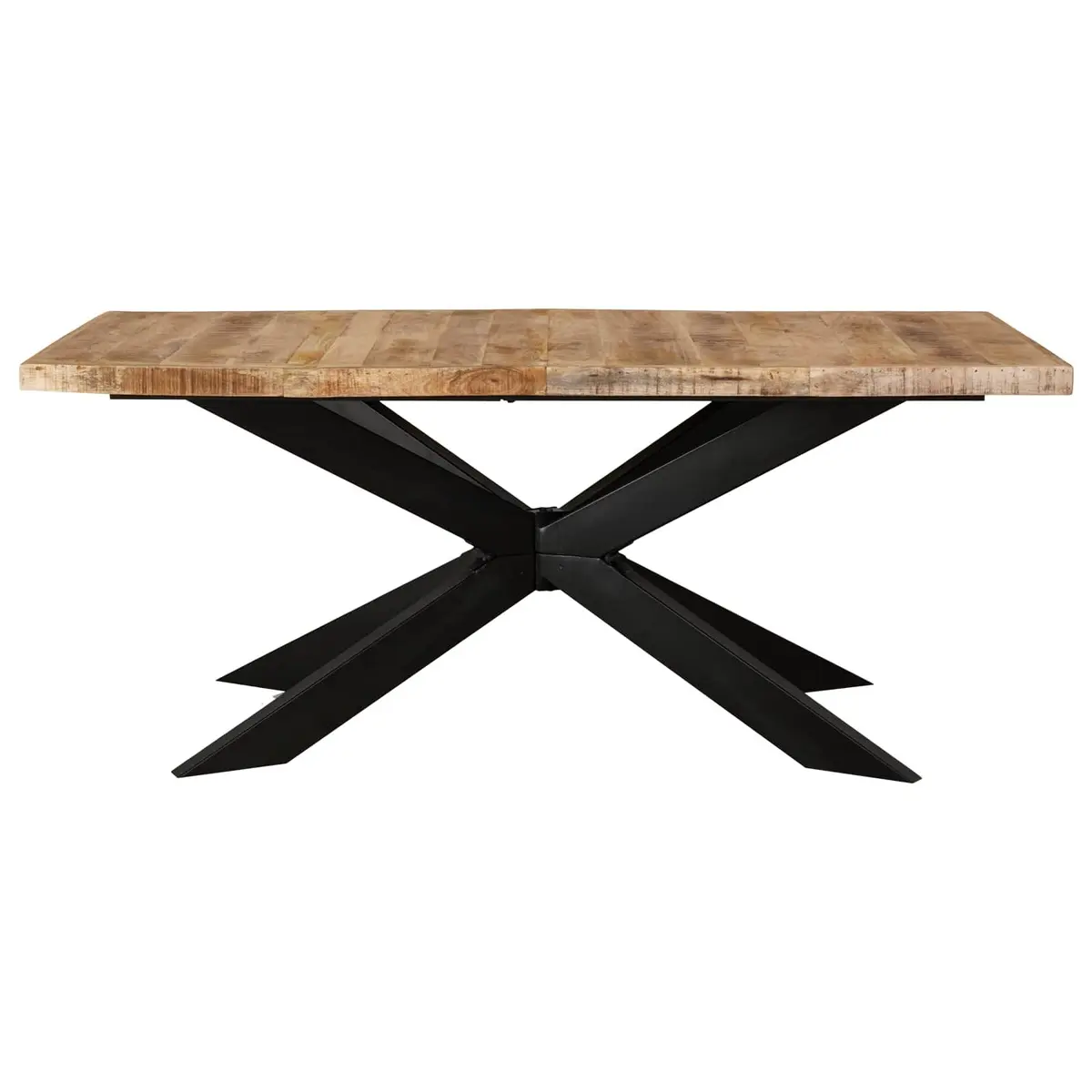 Industrial Style Dining Table 180x90x76cm in Mango Wood