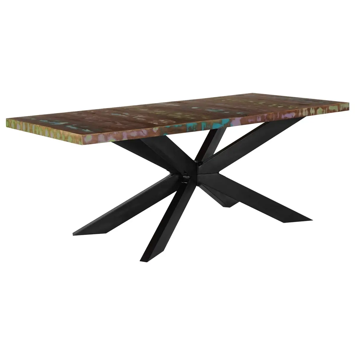 Solid Reclaimed Wood Dining Table 180x90x76 cm