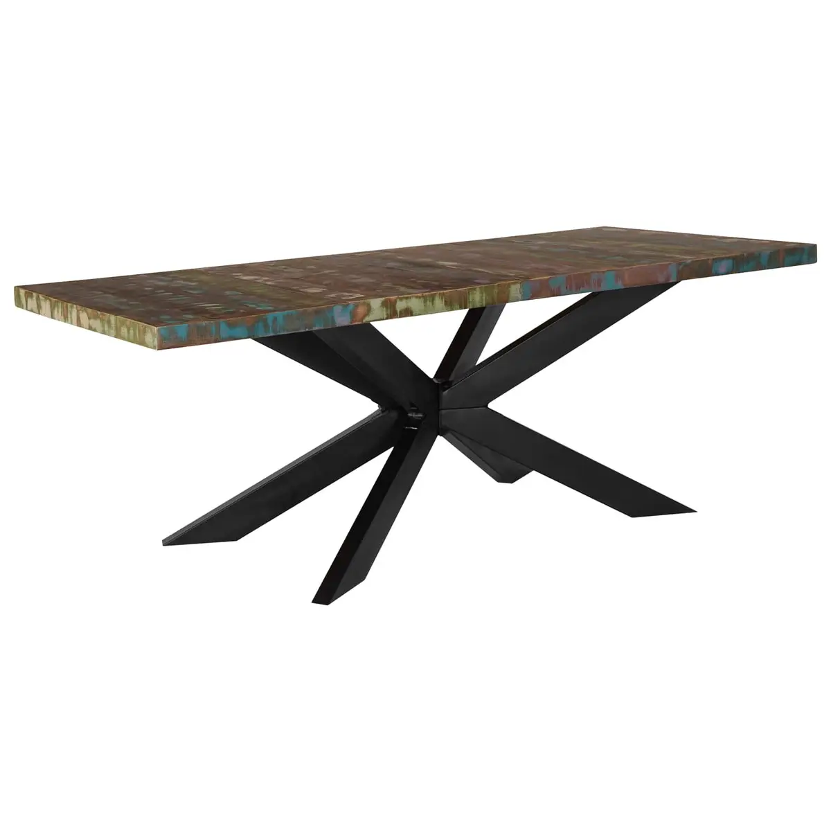 Solid Reclaimed Wood Dining Table 180x90x76 cm