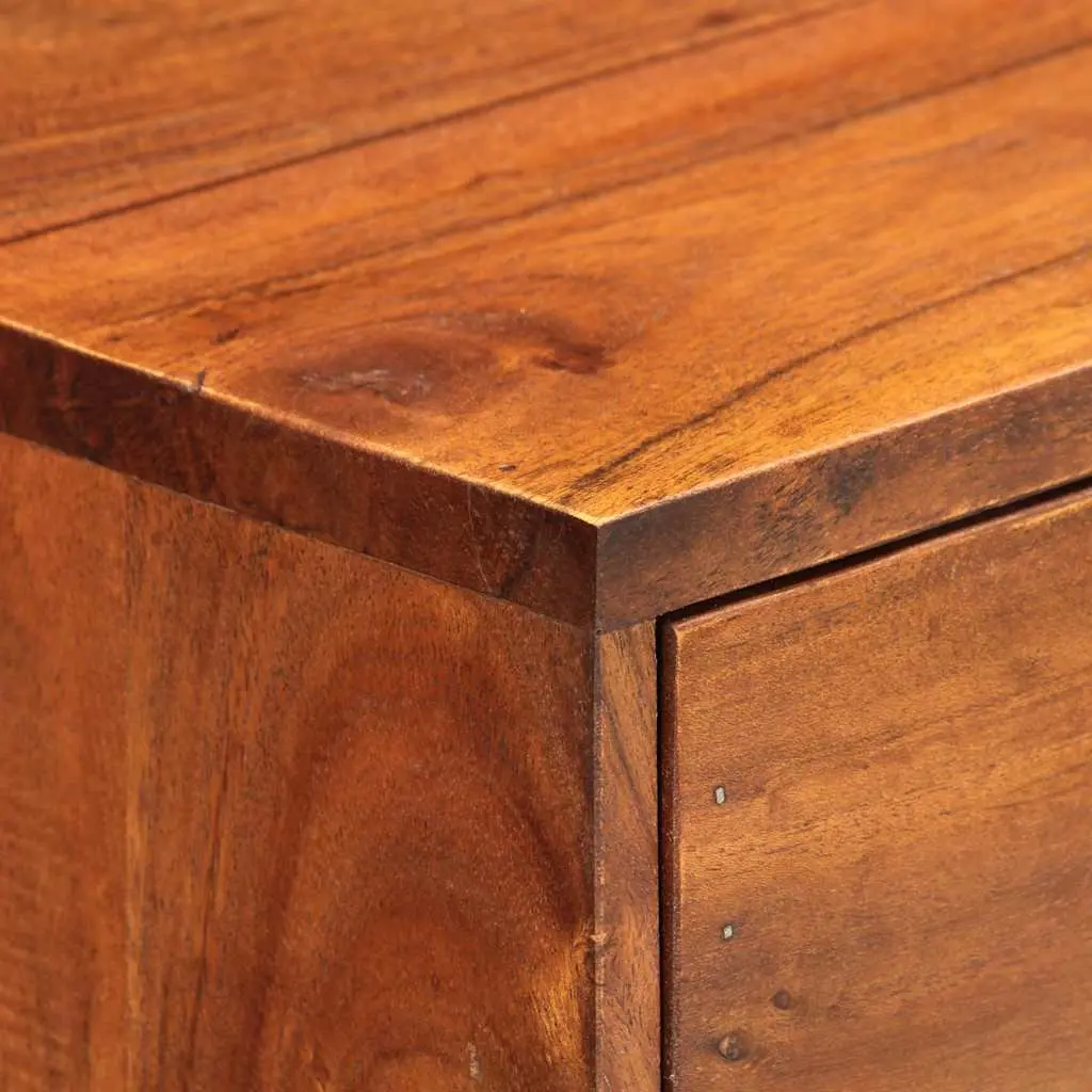 Console Table Solid Acacia Wood 100x35x76 cm Brown