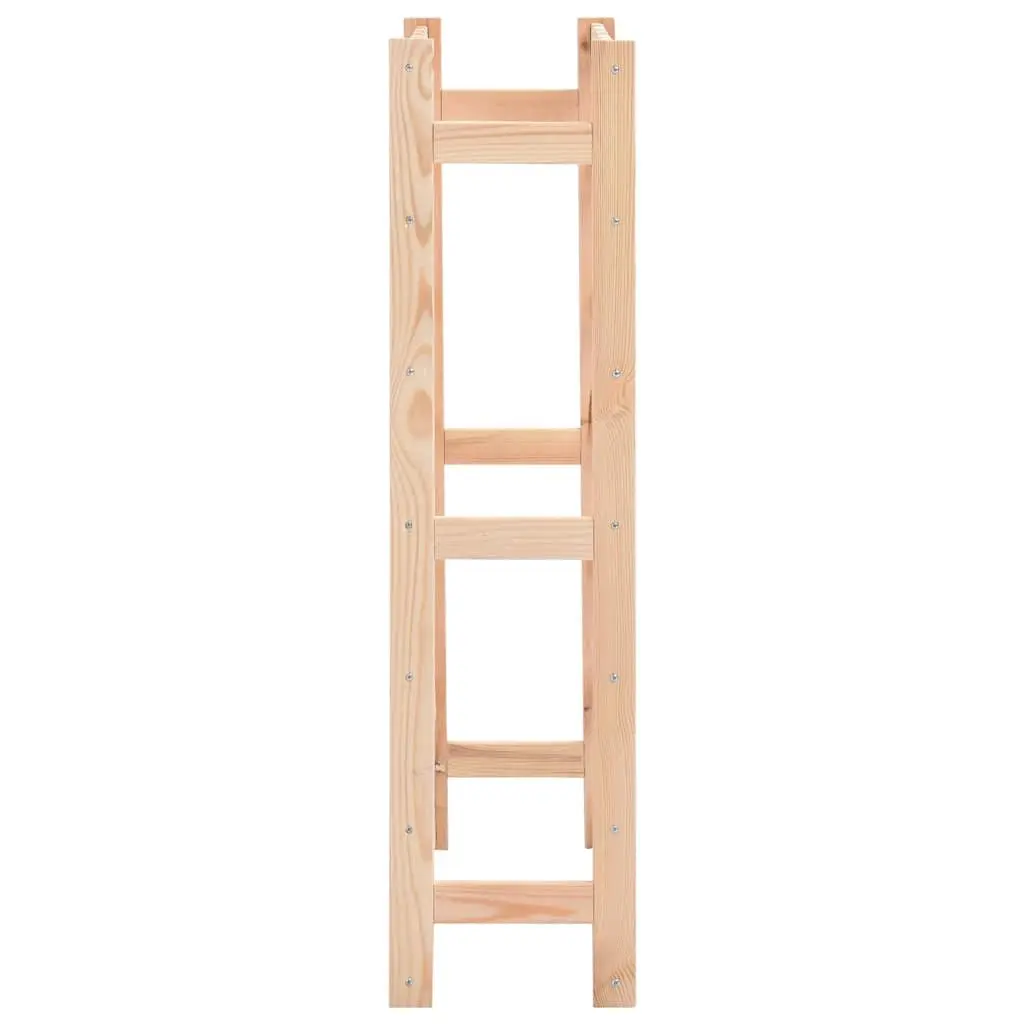 Solid Pinewood Wine Rack for 42 Bottles