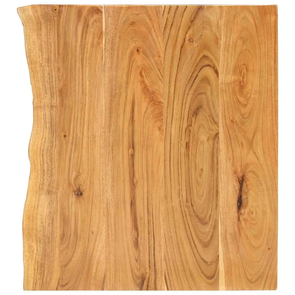Rustic Solid Acacia Wood Bathroom Vanity Top 80x52cm
