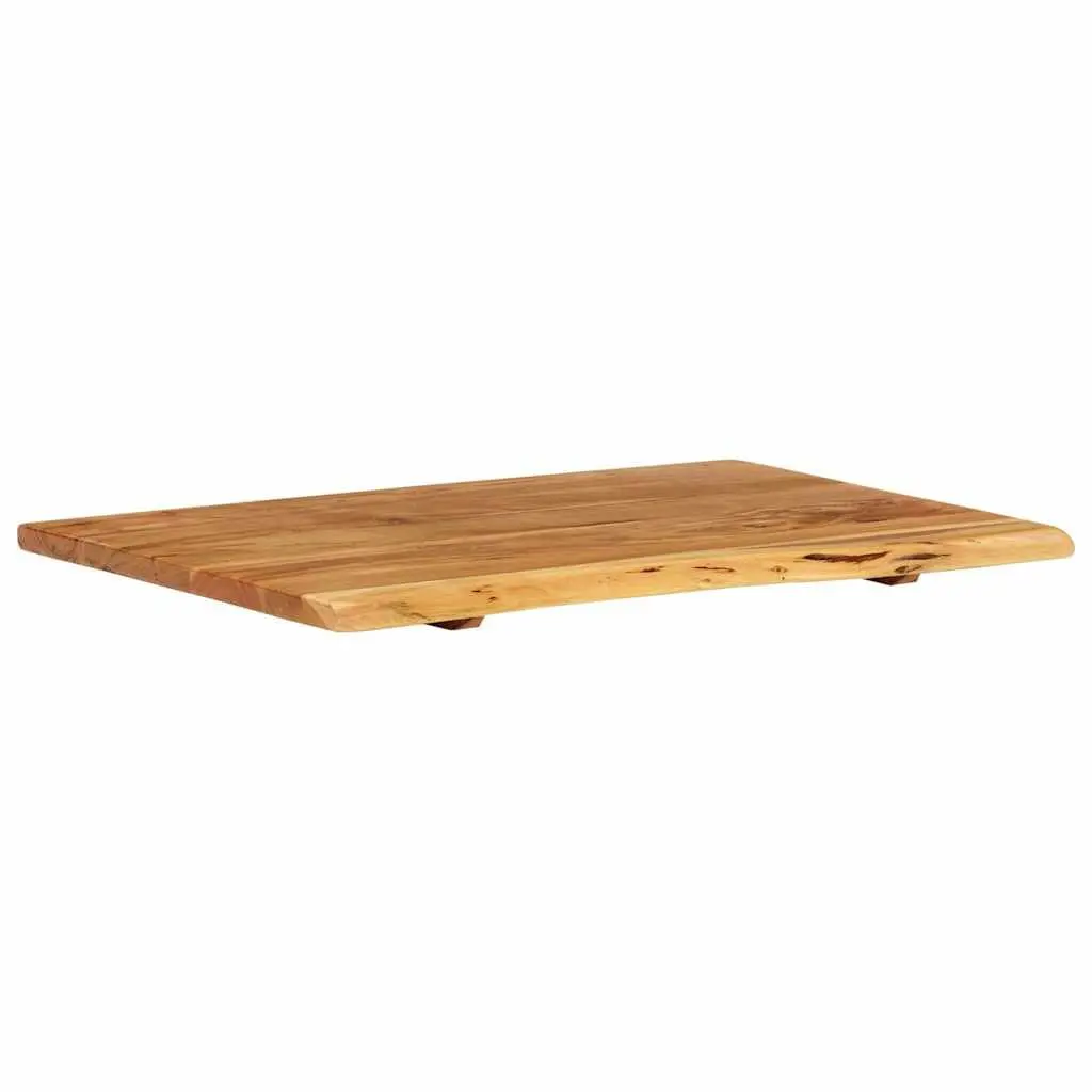 Rustic Solid Acacia Wood Bathroom Vanity Top 80x52cm