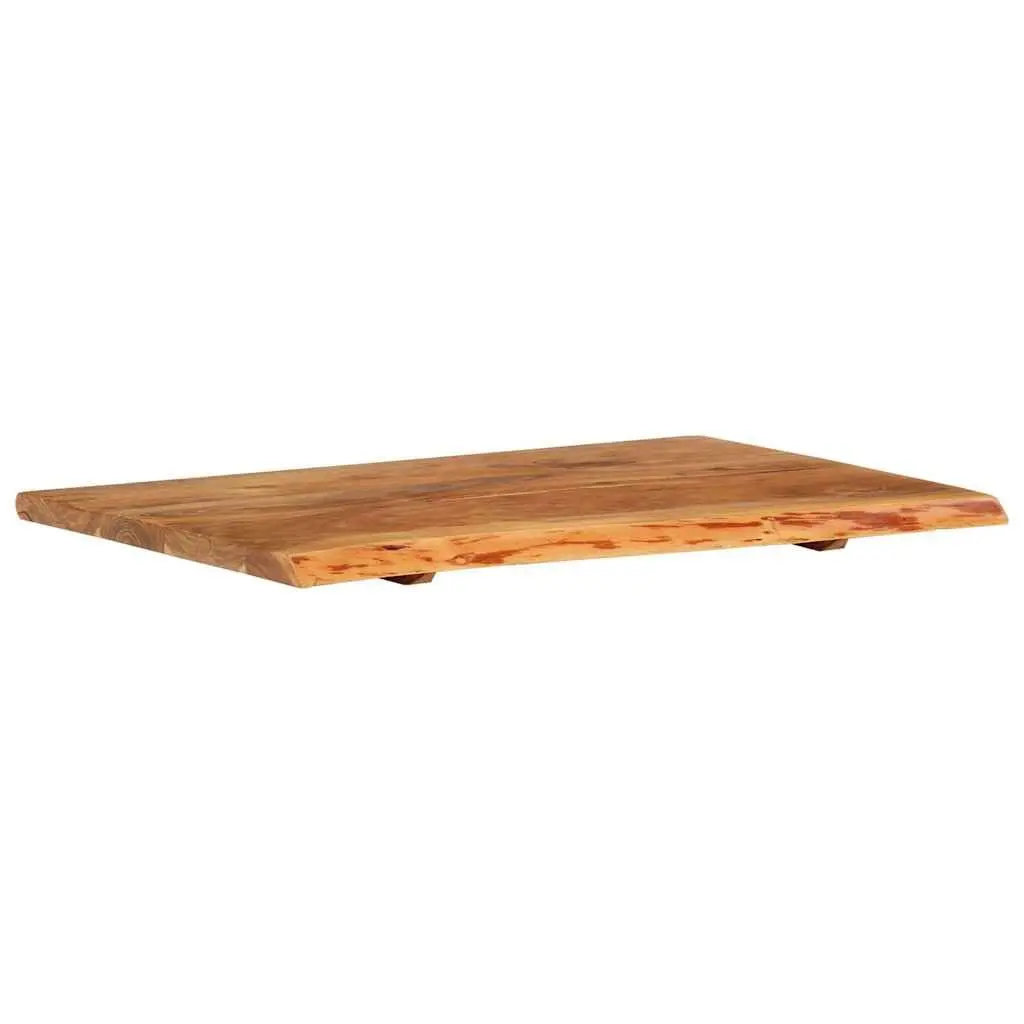 Rustic Solid Acacia Wood Bathroom Vanity Top 80x52cm
