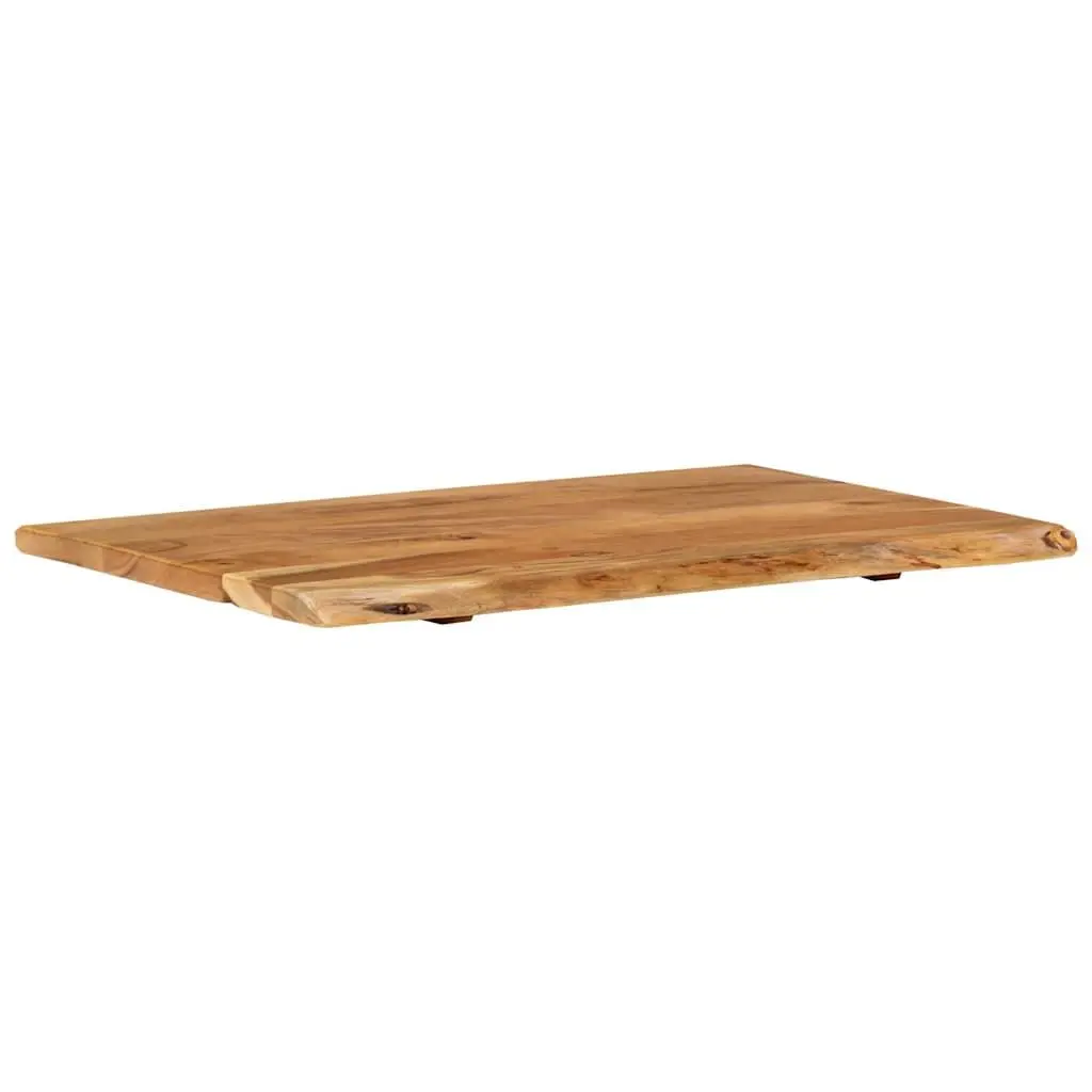 Rustic Solid Acacia Wood Bathroom Vanity Top 80x52cm