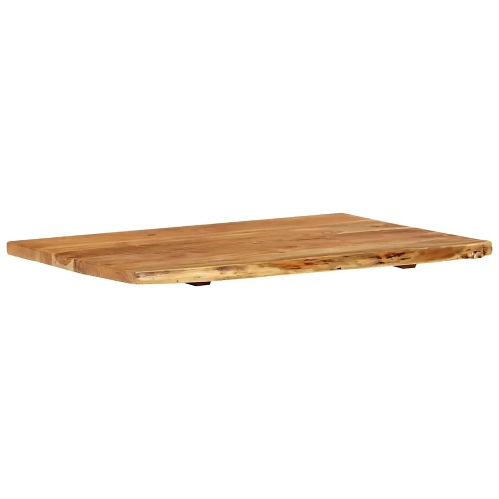 Rustic Solid Acacia Wood Bathroom Vanity Top 80x52cm