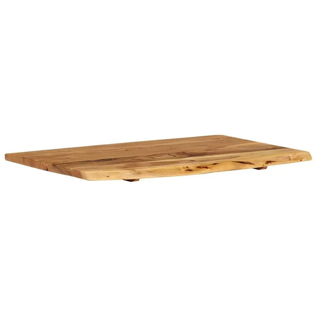 Rustic Solid Acacia Wood Bathroom Vanity Top 80x52cm