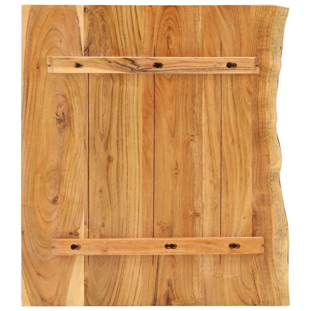 Rustic Solid Acacia Wood Bathroom Vanity Top 80x52cm