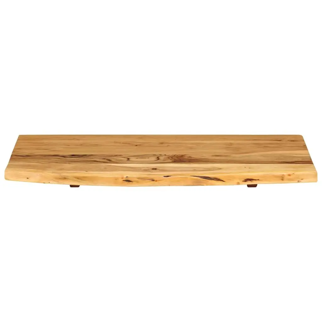 Rustic Solid Acacia Wood Bathroom Vanity Top 80x52cm
