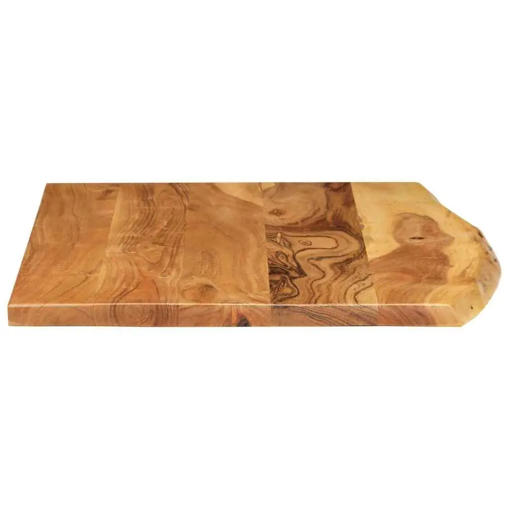 Rustic Solid Acacia Wood Bathroom Vanity Top 80x52cm