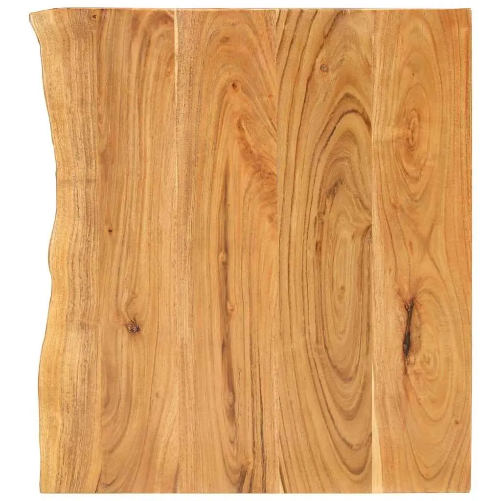 Rustic Acacia Wood Bathroom Vanity Top with Live Edge