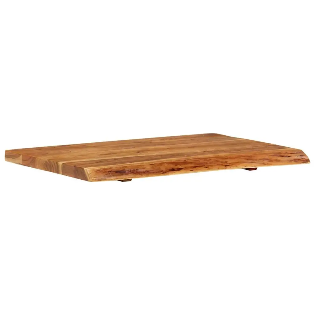 Rustic Acacia Wood Bathroom Vanity Top with Live Edge