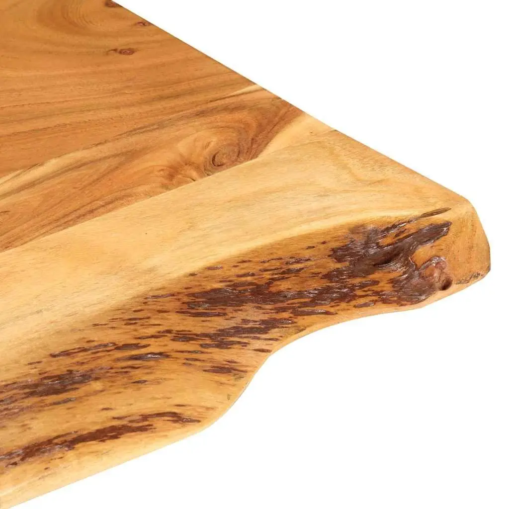 Rustic Acacia Wood Bathroom Vanity Top with Live Edge