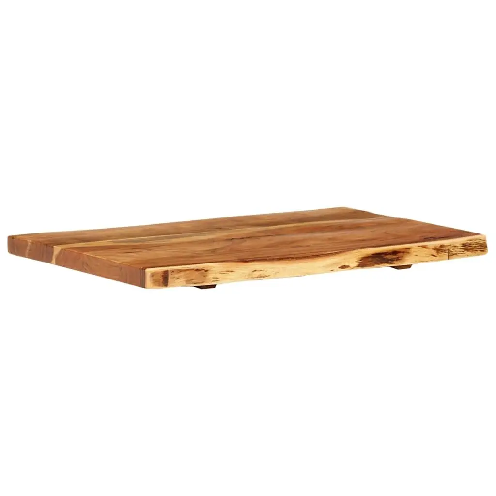 Rustic Acacia Wood Bathroom Vanity Top with Live Edge