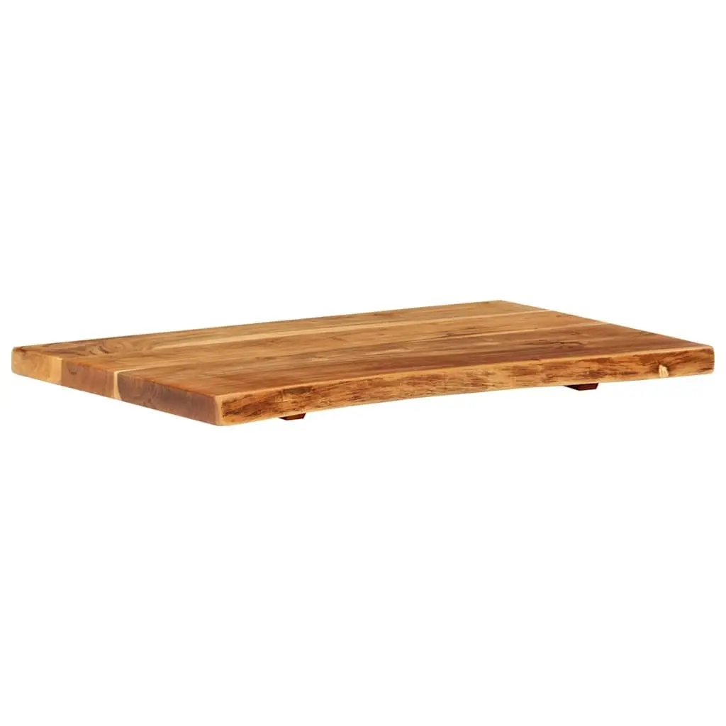 Rustic Acacia Wood Bathroom Vanity Top with Live Edge