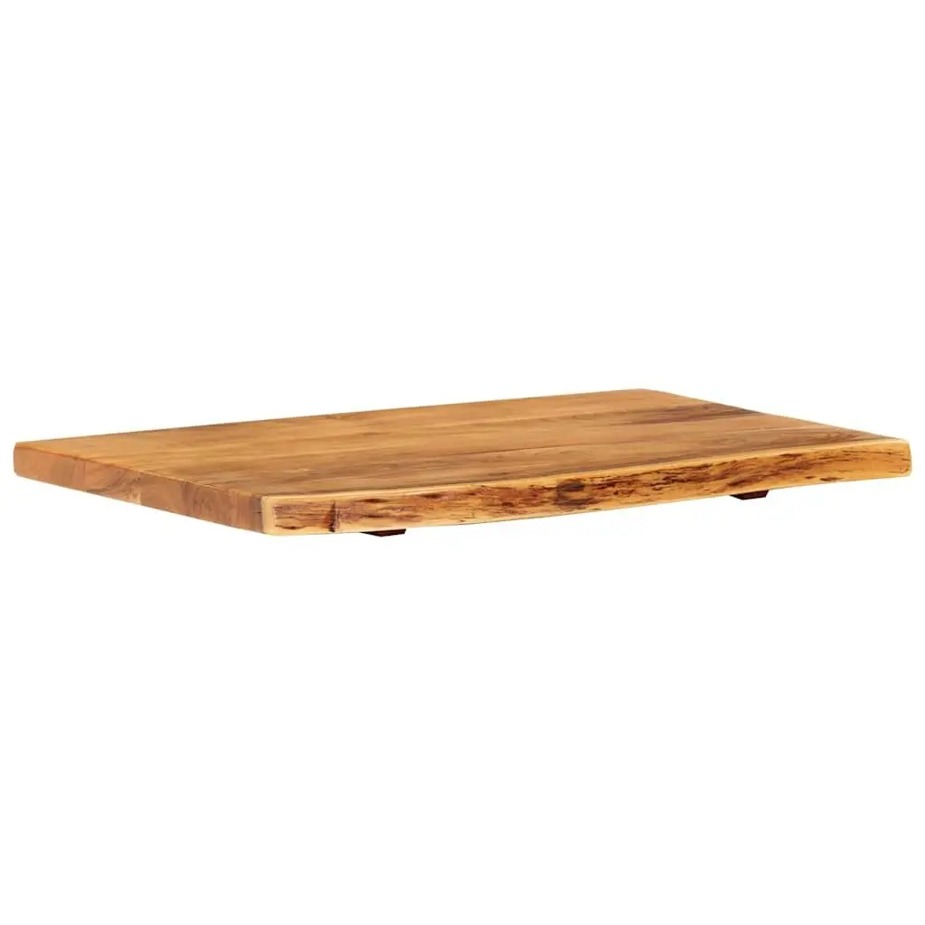 Rustic Acacia Wood Bathroom Vanity Top with Live Edge