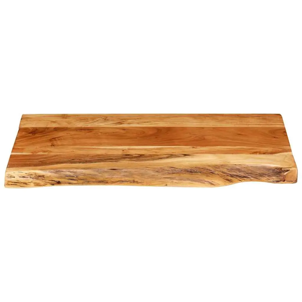 Rustic Acacia Wood Bathroom Vanity Top with Live Edge