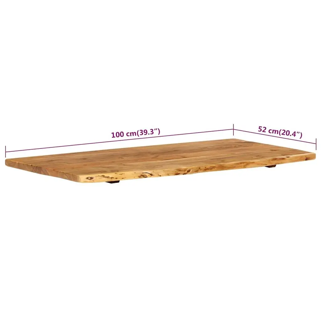 Rustic Live Edge Solid Acacia Wood Bathroom Vanity Top
