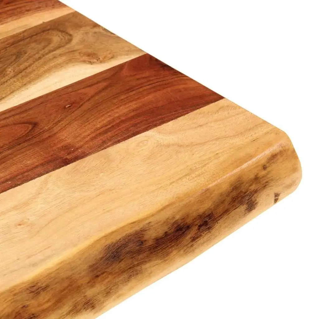 Solid Acacia Wood Bathroom Vanity Top with Rustic Edge