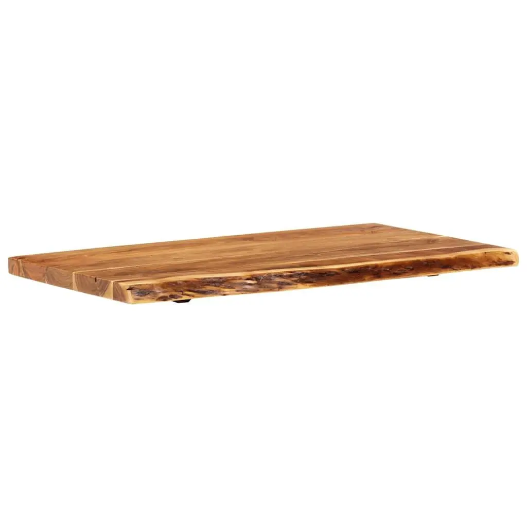 Solid Acacia Wood Bathroom Vanity Top with Rustic Edge