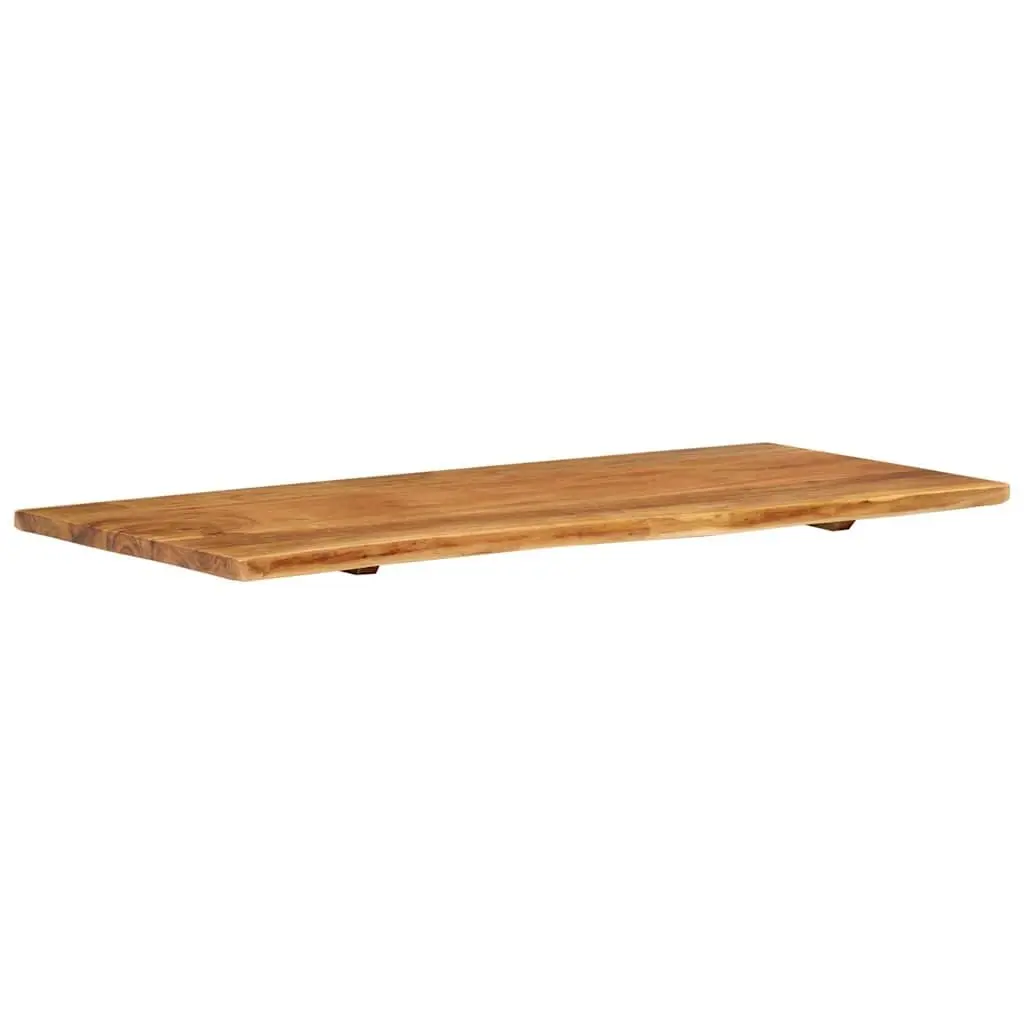 Rustic Acacia Wood Bathroom Vanity Top with Live Edge 114cm