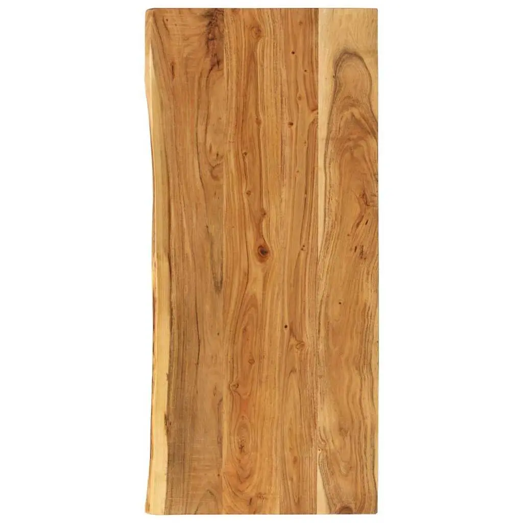 Rustic Solid Acacia Wood Bathroom Vanity Top 114x52x4 cm