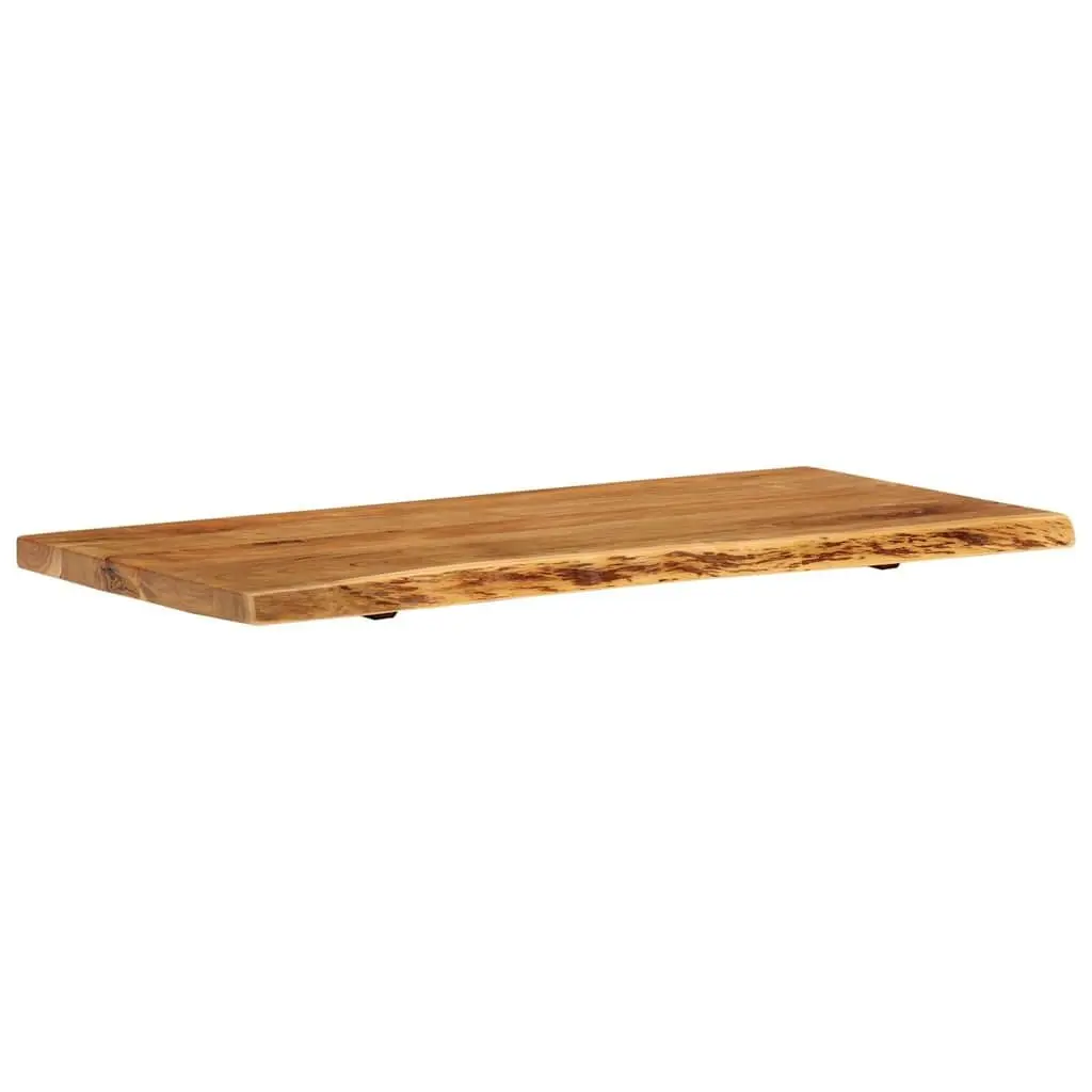 Rustic Solid Acacia Wood Bathroom Vanity Top 114x52x4 cm