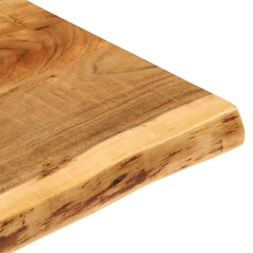 Rustic Solid Acacia Wood Bathroom Vanity Top 114x52x4 cm