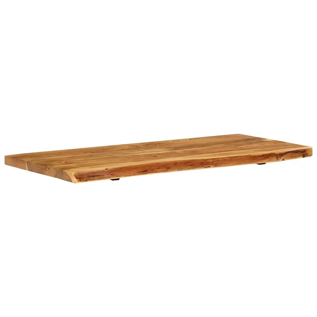 Rustic Solid Acacia Wood Bathroom Vanity Top 114x52x4 cm