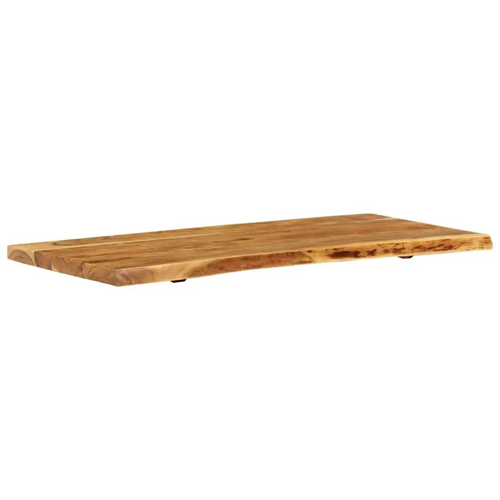 Rustic Solid Acacia Wood Bathroom Vanity Top 114x52x4 cm