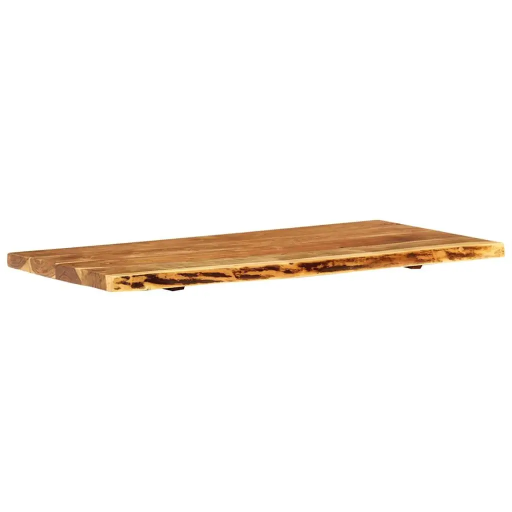 Rustic Solid Acacia Wood Bathroom Vanity Top 114x52x4 cm