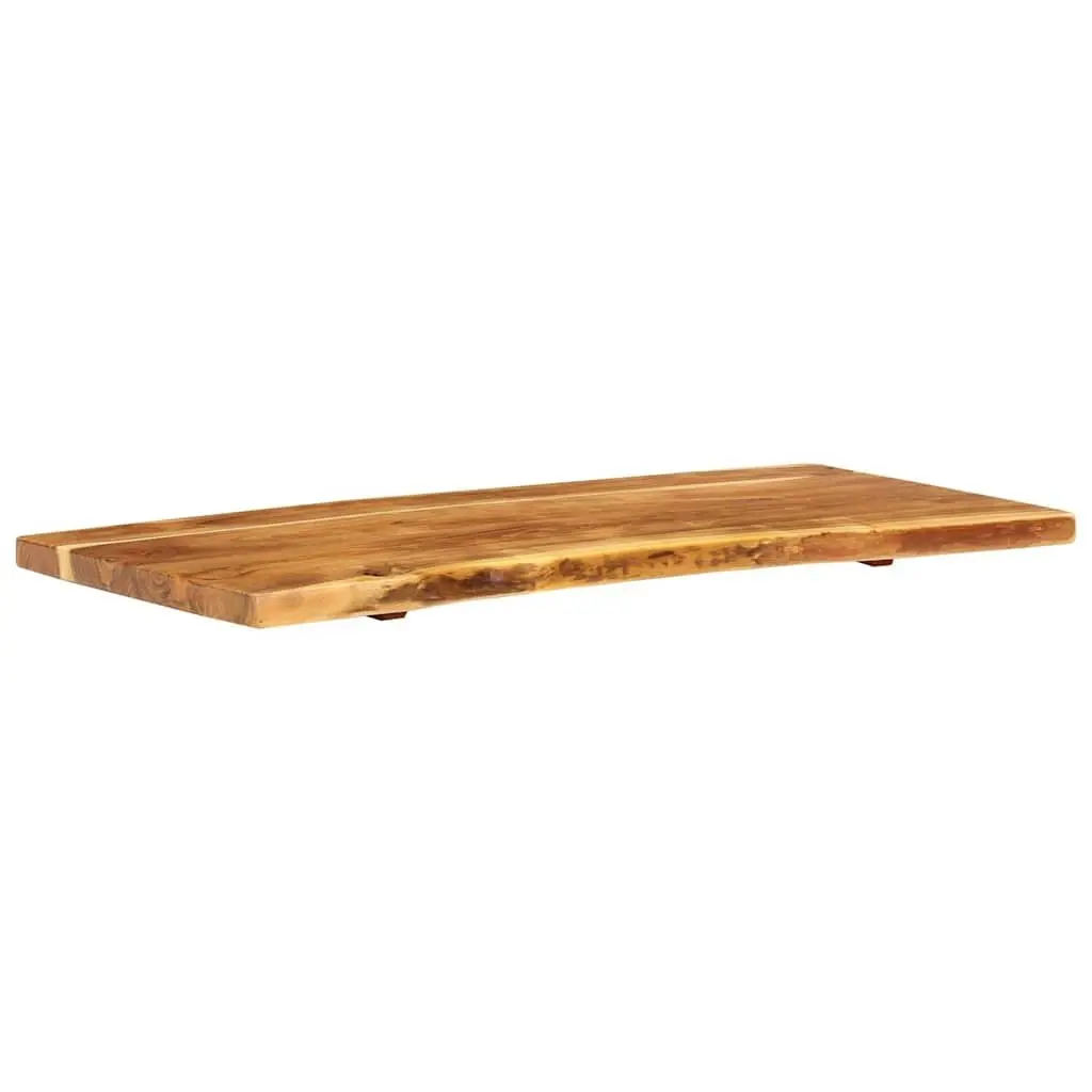 Rustic Solid Acacia Wood Bathroom Vanity Top 114x52x4 cm