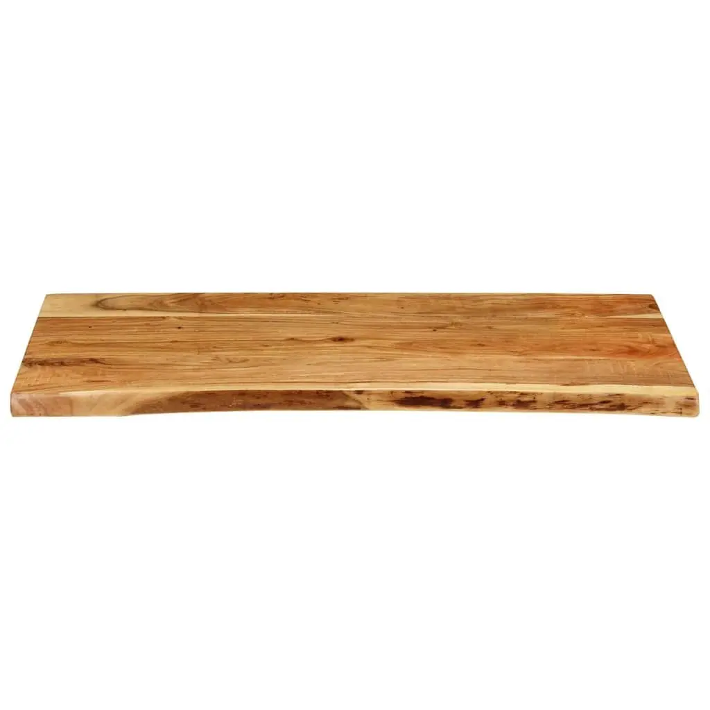 Rustic Solid Acacia Wood Bathroom Vanity Top 114x52x4 cm