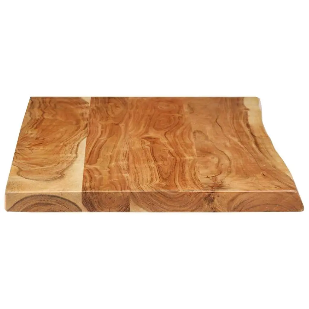 Rustic Solid Acacia Wood Bathroom Vanity Top 114x52x4 cm