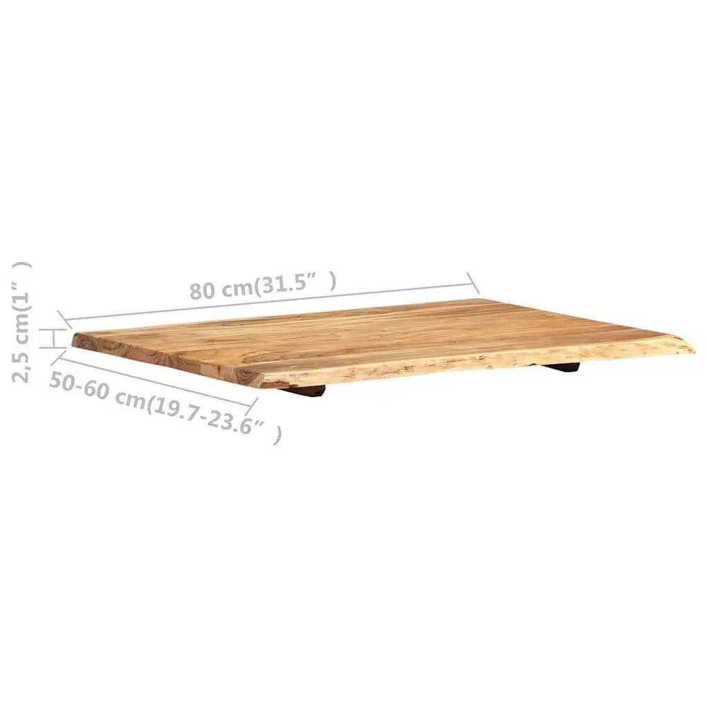 Live Edge Solid Acacia Wood Table Top for Dining & Coffee