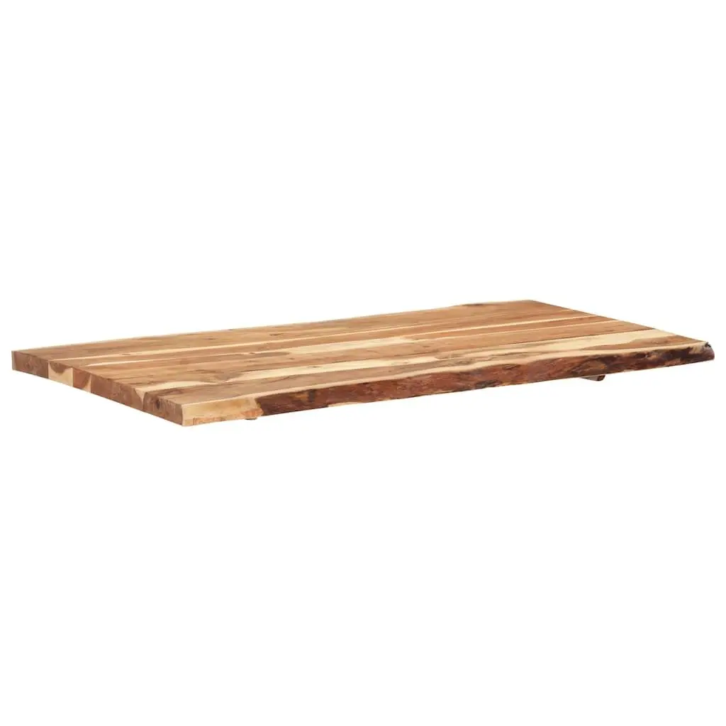 Solid Acacia Wood Live Edge Tabletop 118x50-60cm Brown