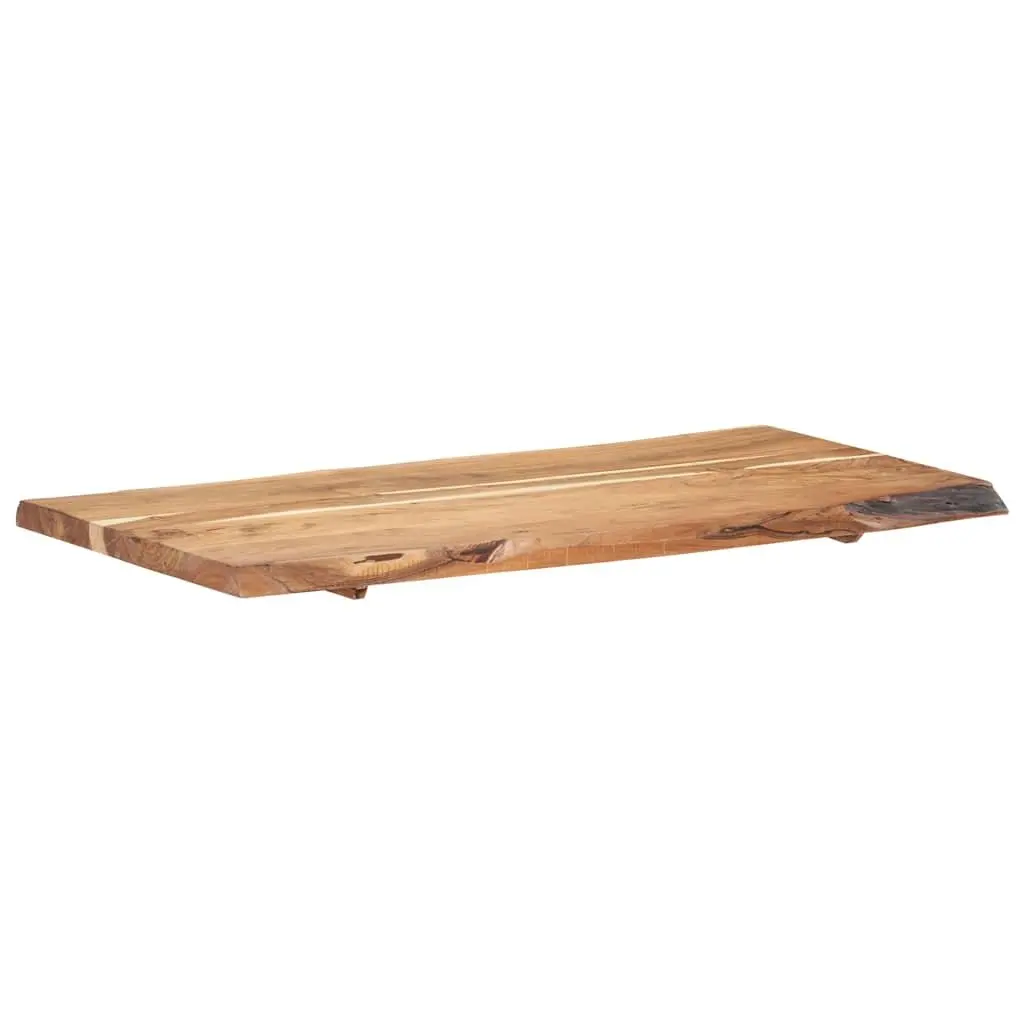Solid Acacia Wood Live Edge Tabletop 118x50-60cm Brown