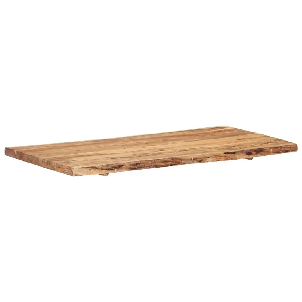 Solid Acacia Wood Live Edge Tabletop 118x50-60cm Brown