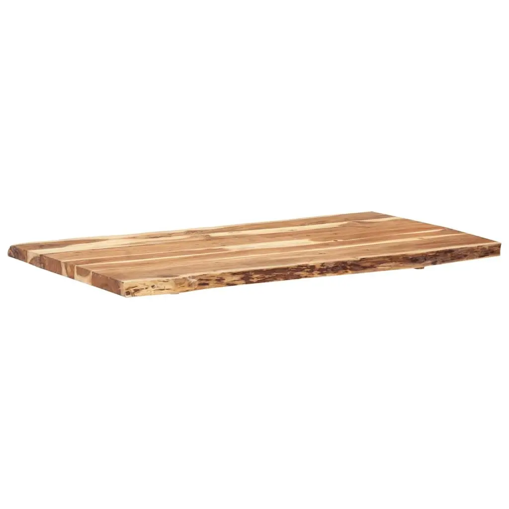 Solid Acacia Wood Live Edge Tabletop 118x50-60cm Brown